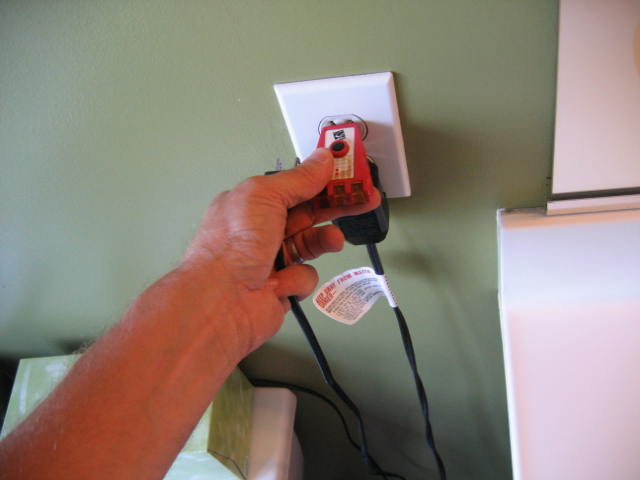 Power outlet inspection